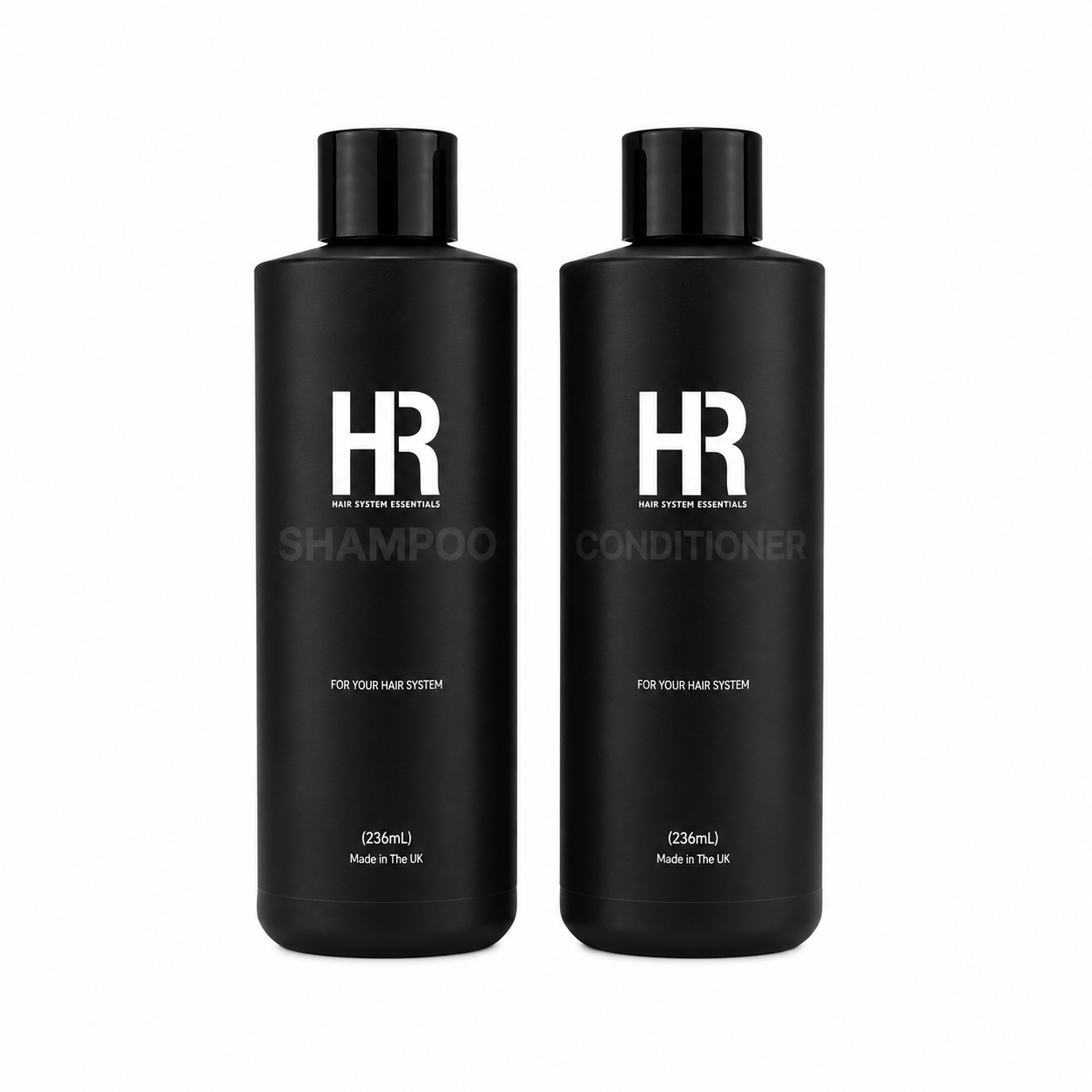HR shampoo and conditioner for hair systems